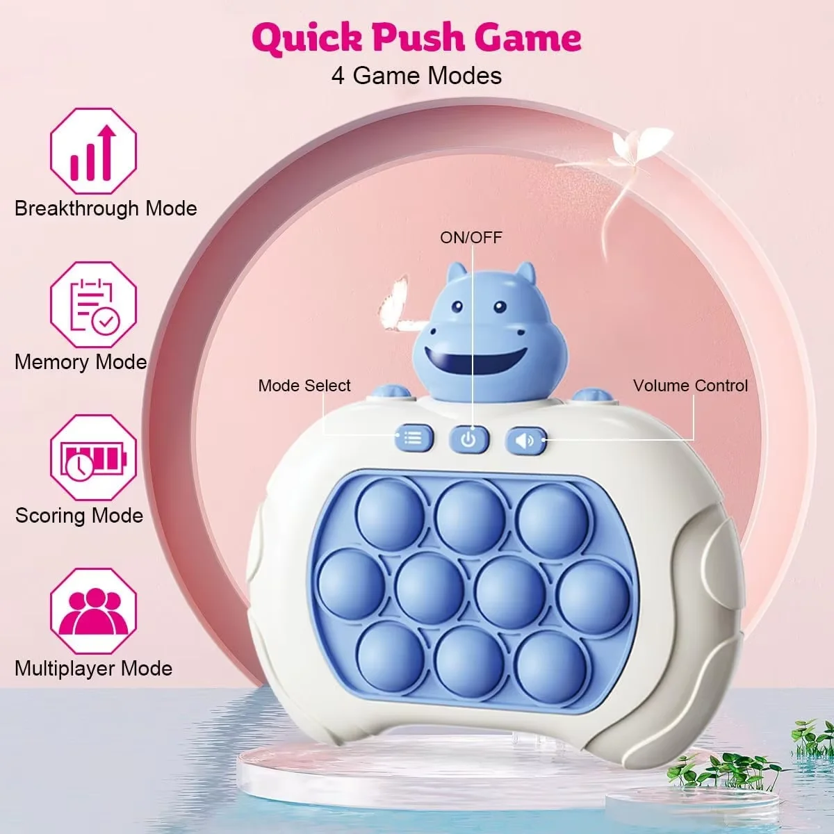 Popular Wholesale Cheap Electronic Handheld Console Game Pop Push Press Fidget Toy for Kids Adults