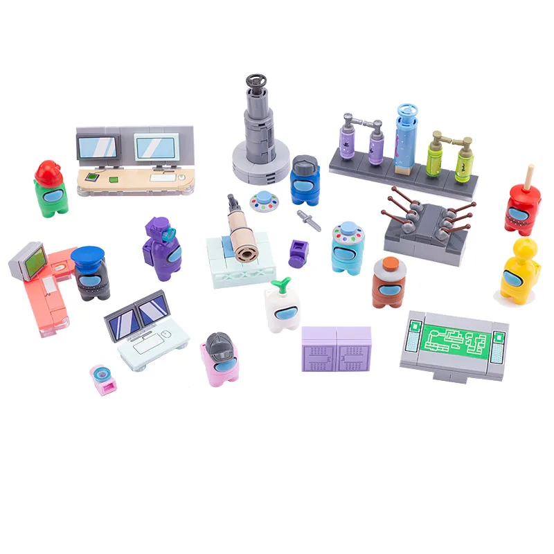 
Amazon hot 2020 among us new kids educational toy mini figures building block model famous game amongus 