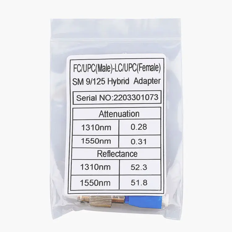 Hot sell LC-FC Flange Coupler Fiber Adapter LC/UPC Female to FC/UPC Male Fiber Optic Hybrid Adapter