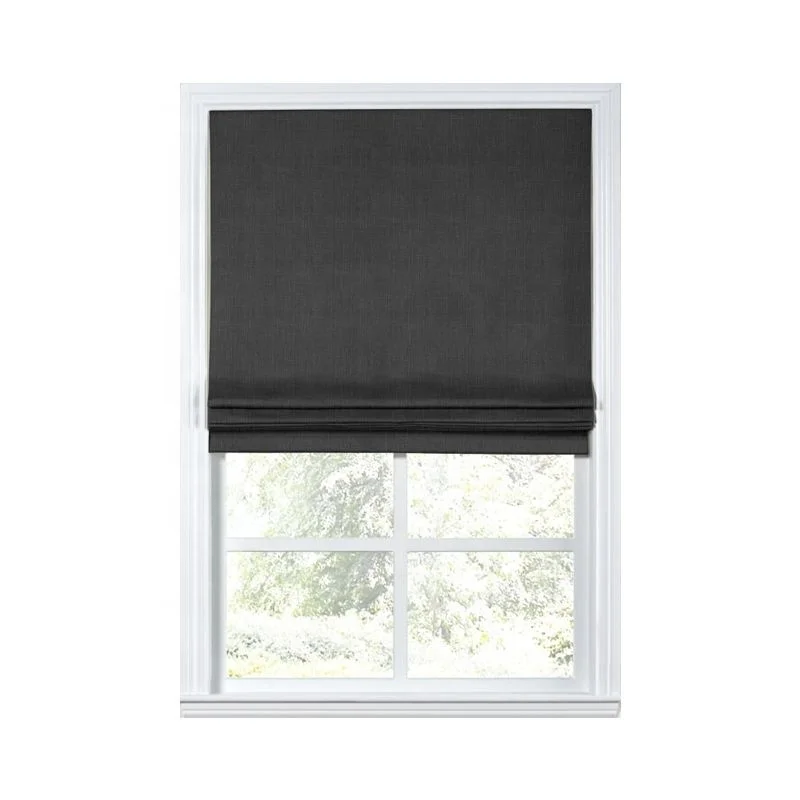 Top Down Bottom Up Remote Control Roman Shades for Windows Roman Blinds Room Shades Fabric Privacy & Light Filtering