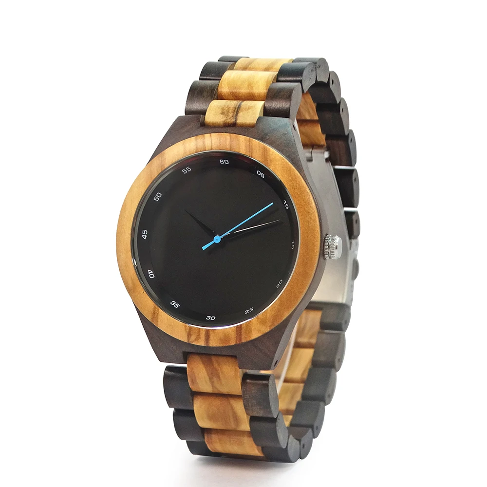 
Natural eco-friendly wooden watch for men logo custom wristwatches Ready to ship 