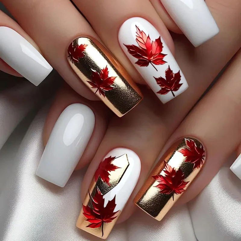 Acrylic Nails French False Nails Custom Private Label Squoval Coffin Square False Press On Nails
