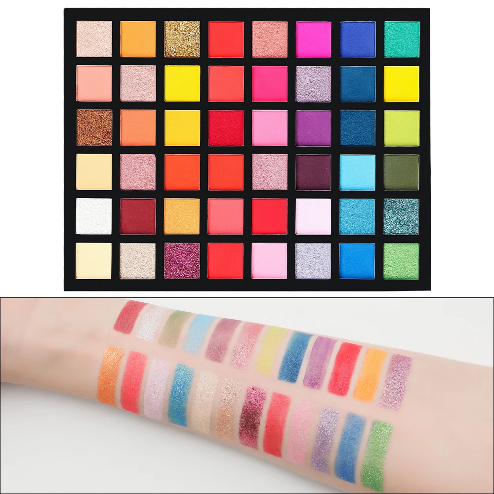 48 Colors Eyeshadow Palette Face Make Up Waterproof Multicolor Mineral Eye Shadow Set