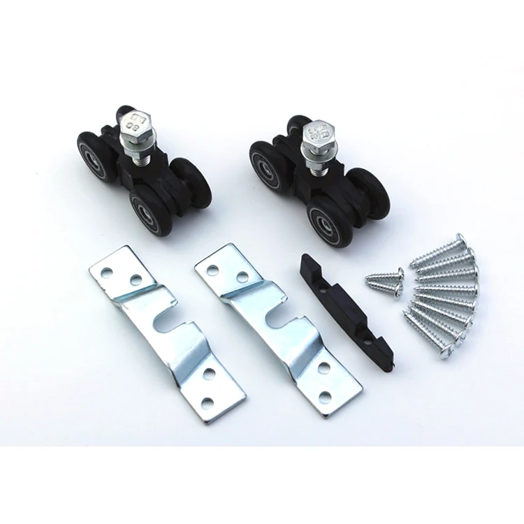 Superior quality wood door  sliding lower brass roller wheel