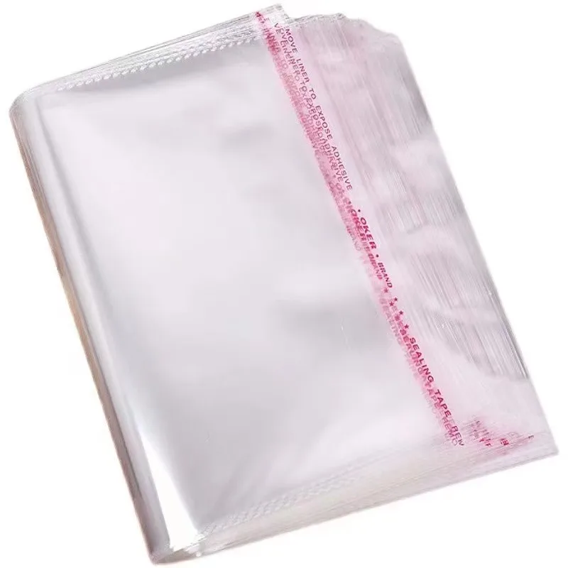 Manufacturer Offers Custom Size Clear Transparent PE Self-Adhesive Zipper Poly Bag for Clothing Storage