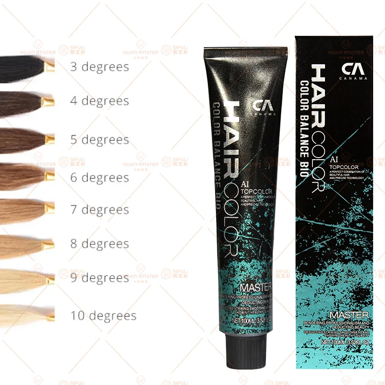 Huati Sifuli CA Hair Color Color Balance Bio Dye Cream Damage Nourishing Cream Dye and Repair Soft Hair Conditioner