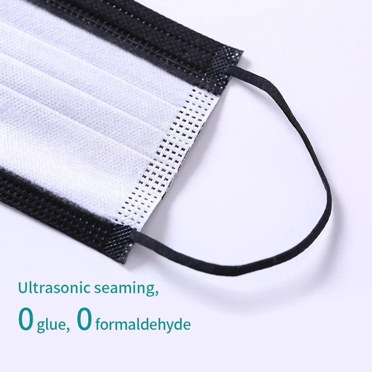 
Individually Packed Custom Printed Face Masks Disposal With Print Cotton Black Dental Designer Disposble Mask 
