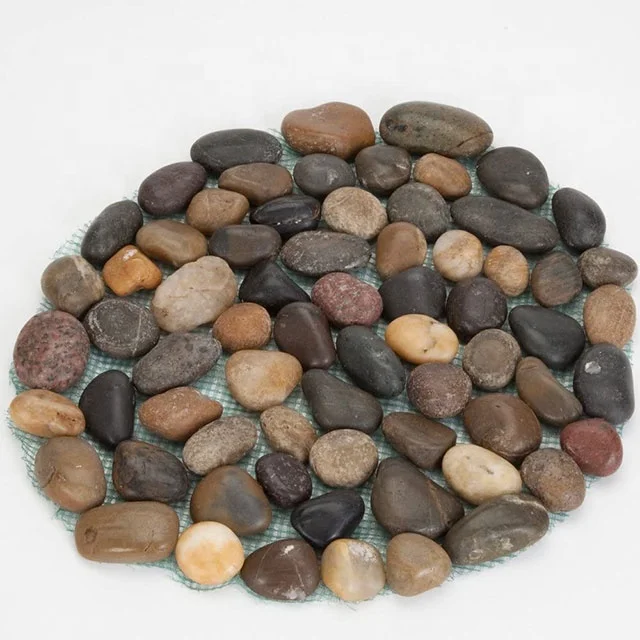 Lawn Garden Round Decorative Pebble stepping stones mat