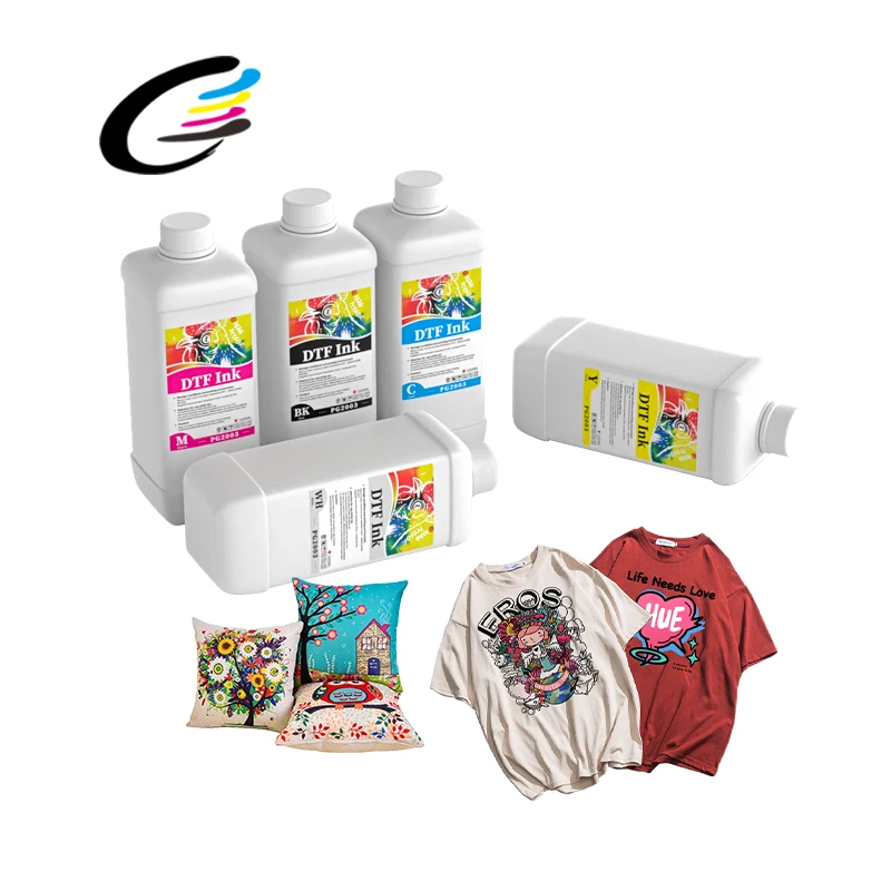 Fcolor factory Hot Selling Premium DTF Ink 1000ml dtf White Ink For Epson L1800 XP600 I3200 4720 1390 DX5 DX7 dtf ink