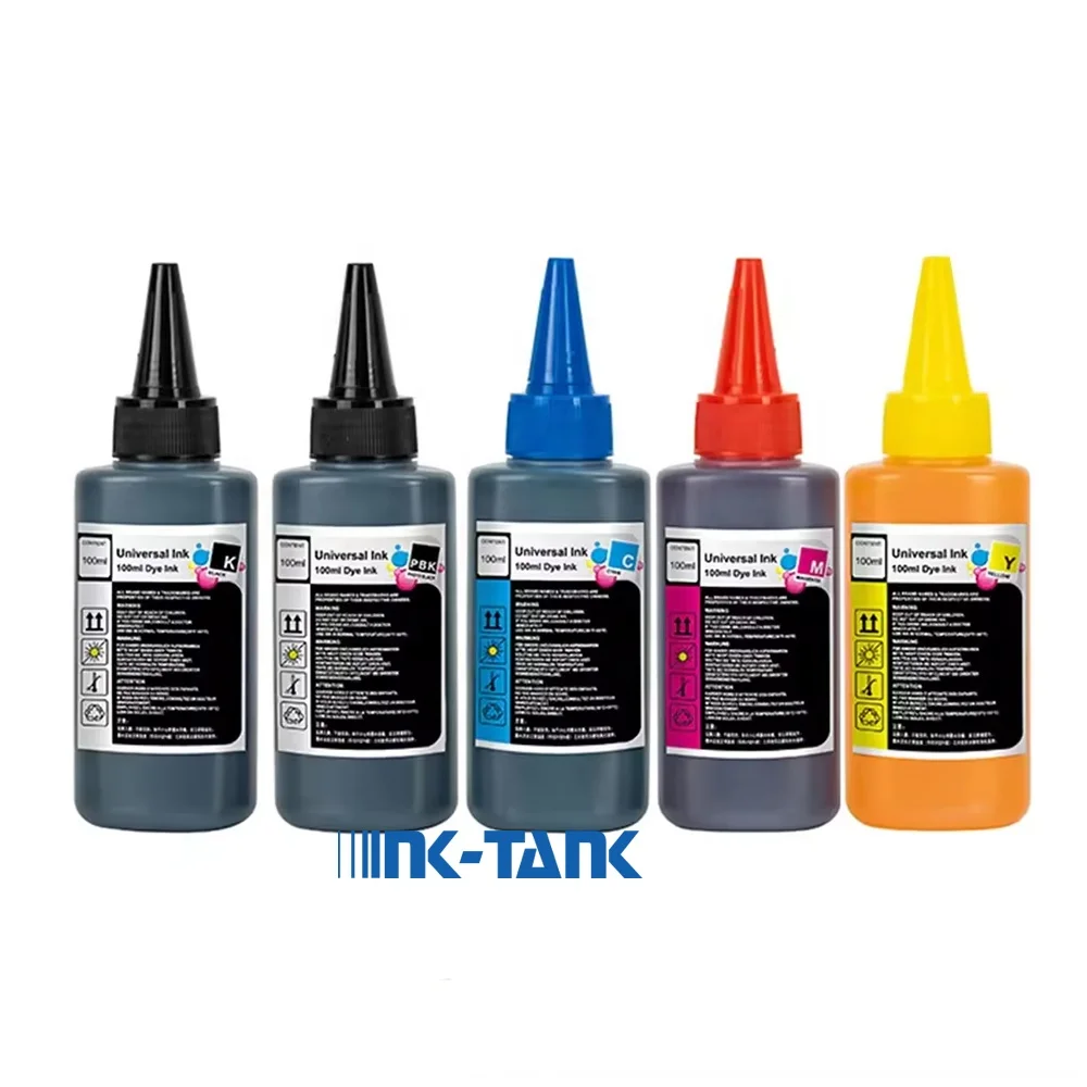 INK-TANK 100ml Universal Dye Tinta Color Bottle Refill Inkjet Bulk Ink For Epson For HP For Canon For Brother Printer
