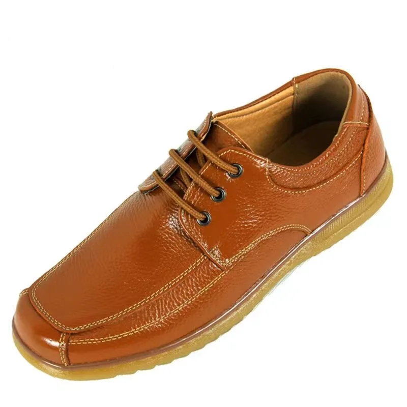 GUM out-sole lace up mens genuine cow leather walking style shoes casual business shoes sneakers for men