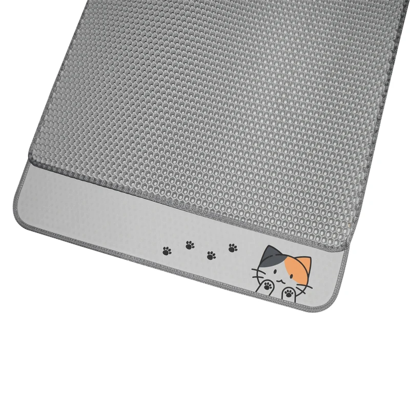 Wholesale Pet Toilet Pad Waterproof Pet products Cat dog mat  Fashion EVA Double-layer Light Weight Cat Litter Mat