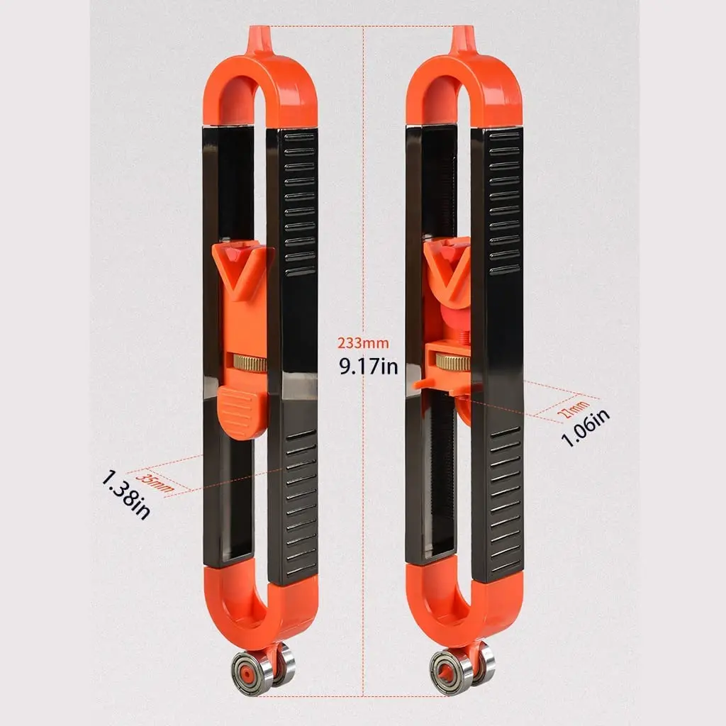 2022 Precise Contour Gauge with Lock, Profile Tool Woodworking Measure Ruler, Irregular Contour Duplicator Gauge Tools