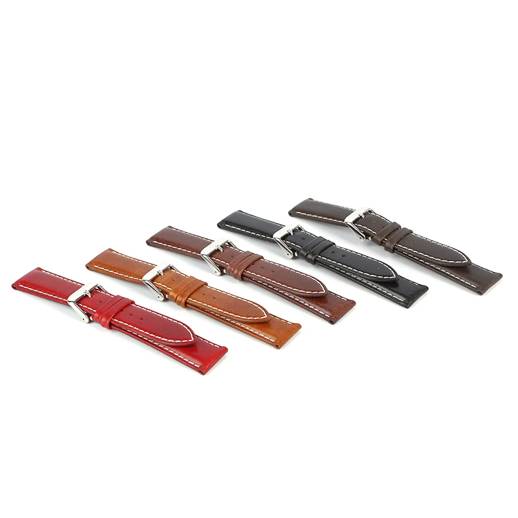 Popular design Genuine Luxury Handcrafted Vintage Leather Strap 18mm 20mm 22mm 24mm for Apple Watch Series