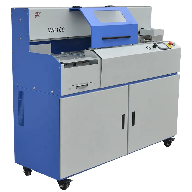 W8100 plus high speed hot melt books glue binding machines