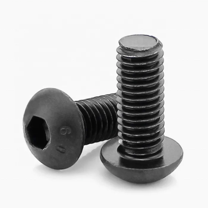 CS black SS black ISO 7380 Button Head Screws Hex Socket Machine Screws