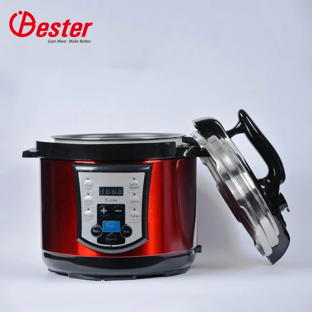 
6L Adjustable Electrical pressure cooker Black Color 