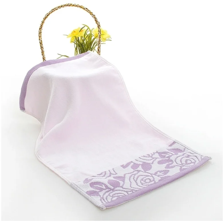 Manufacturers Selling Direct Selling Cotton Jacquard Towel Plain Hand Towel 100% Cotton Face Towel Plain Dyed Customized Size