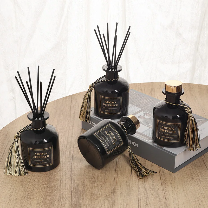 Natural Liquid Plant Essential Oil Aroma Home Room Scent Fragrance Luxury Reed Diffuser With Stick