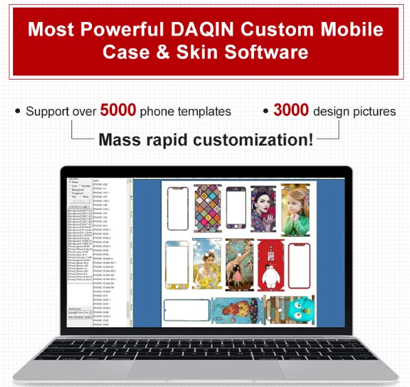 Custom Mobile phones/ Tablets/ Car navigators  Protective Sticker and Protector Printer and Skin Design Software For