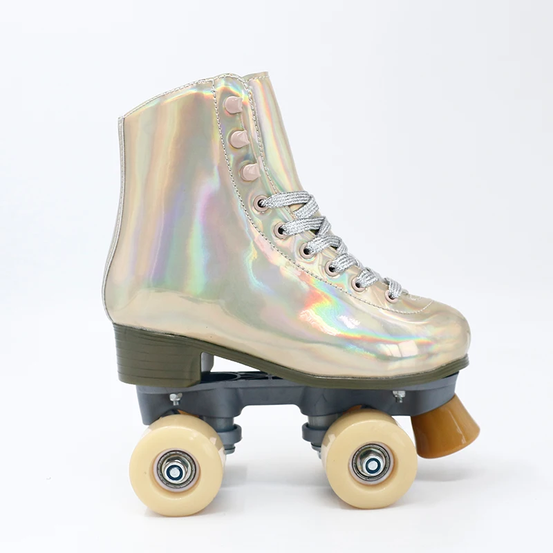 Serviceable ABEC-7 Bearing Special Leather Roller Skate For Woman