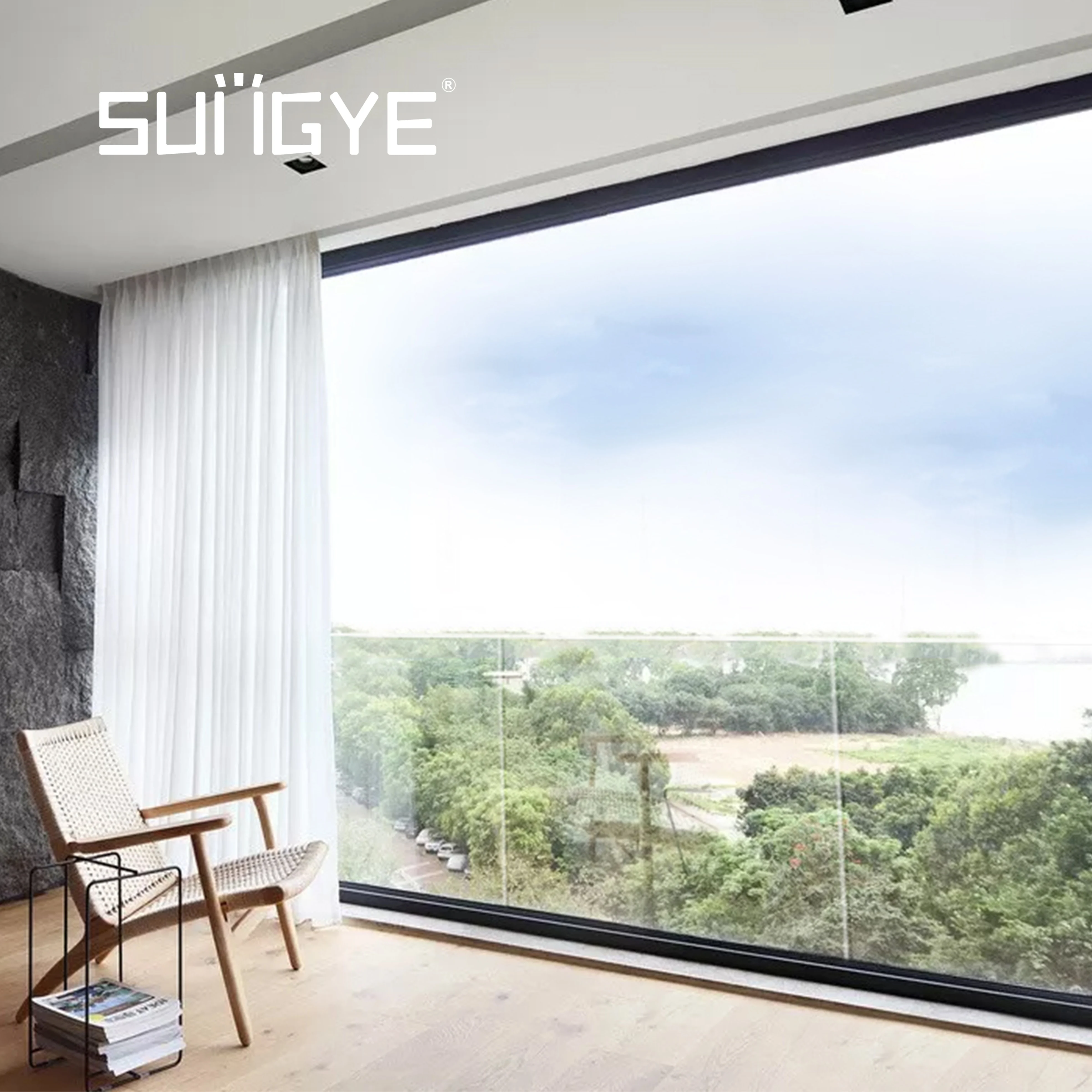 Modern Balcony Designs Stainless Steel Frameless Glass Balustrade Swimming Pool Glass Spigot Fence Railing