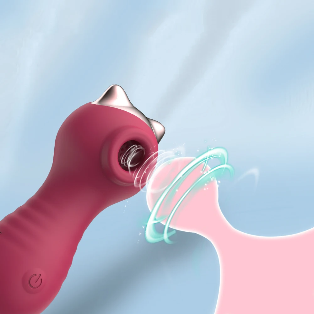 Powerful Mini G Spot Clitoral Sucking Vibrator Female Adult Clit Sex Toy Silicone Vagina Sucker Vibrators 10 Speed for Women