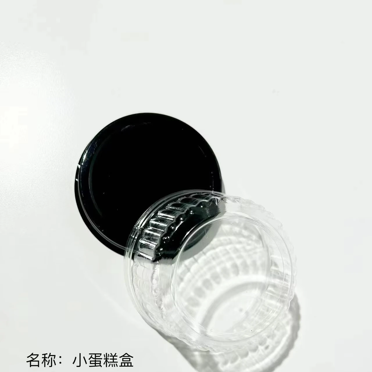 Disposable cupcake boxes transparent plastic clear lid  food containers cake box lid container can tube package for food use