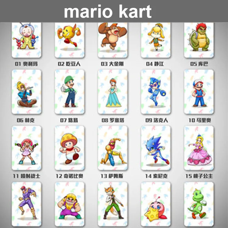  Набор карт Super Mario Kart Ntag Nfc Amiibo для Nintendo Switch и