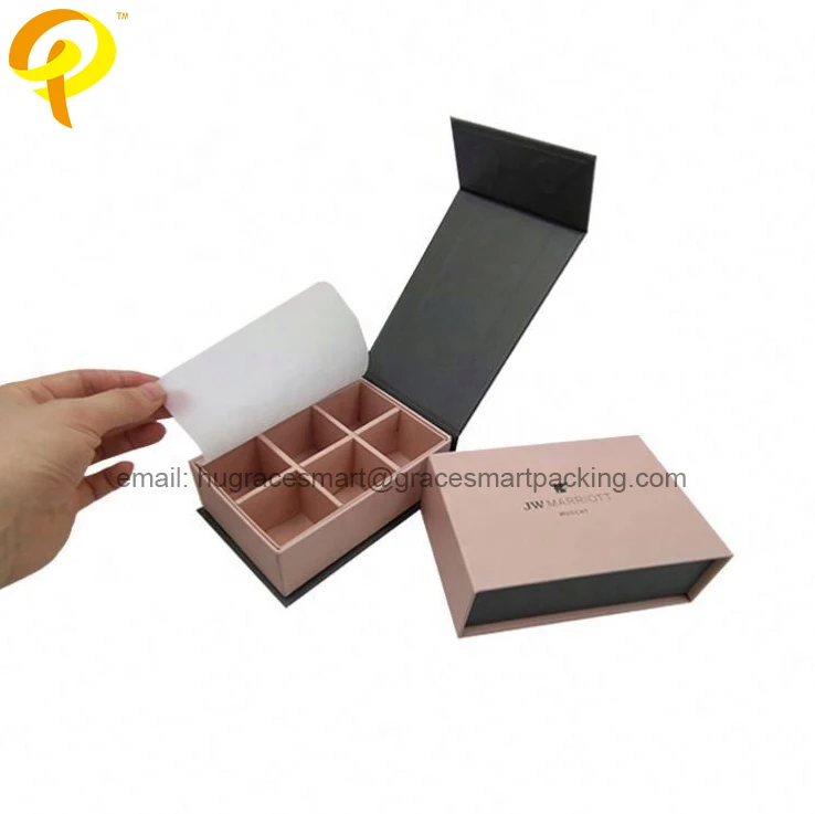 Custom Logo Color Printing Eco Friendly Coated Paper Chocolate Packaging Gift Box Magnetic Closure Flip Candy Chocolate Box