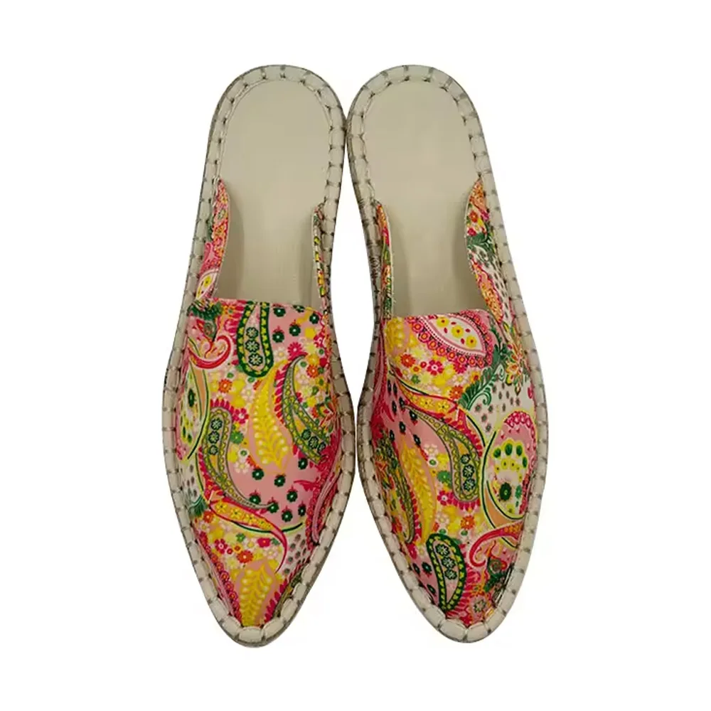 Ladies Summer Closed Toe Walking Style Hand Made Slip On Flat Comfort Shoes Safety Casual Espadrilles Shoes