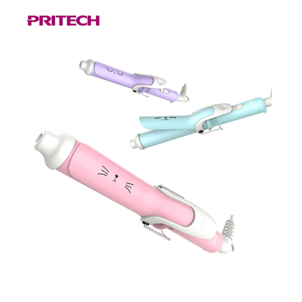  Профессиональная электрическая Вращающаяся мини-плойка PRITECH с керамическим
