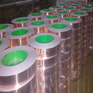 Heat Resistant Single Or Double Sided Conductive EMI Shielding Self Adhesive Copper Foil Tape