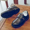 
European Style Fashion Elegant Children Casual Shoes Boys Girls Stylish Black Leather Dress Kids Bulk Orthopedic School Footwear 