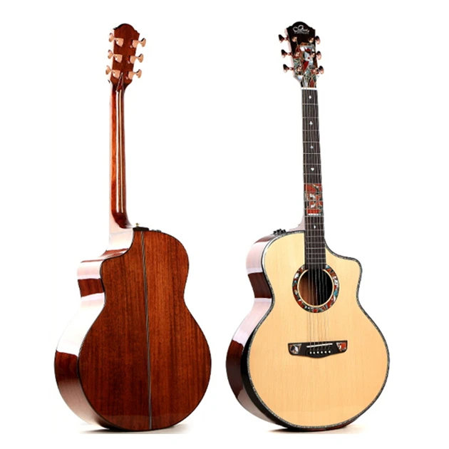 High Quality Handmade Guitar Factory Supply All Solid 41 Inch Electric Guitar Acoustic Guitar With Wholesale Price