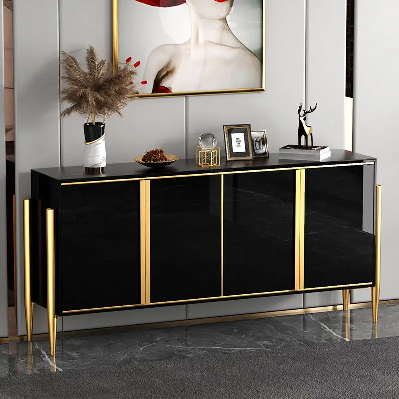 Modern Luxury Kitchen Furniture Console Table Cabinet Table Sideboards Storage Cabinet With Doors Living Room Furniture