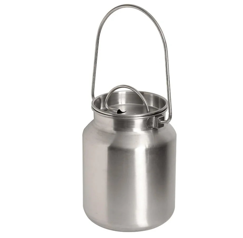 DF customized  Stainless Steel long handle  Milk Can Tank | Stainless Steel Jug, Rustic Milk Cans with Lid, Old Fashion Milk Jug