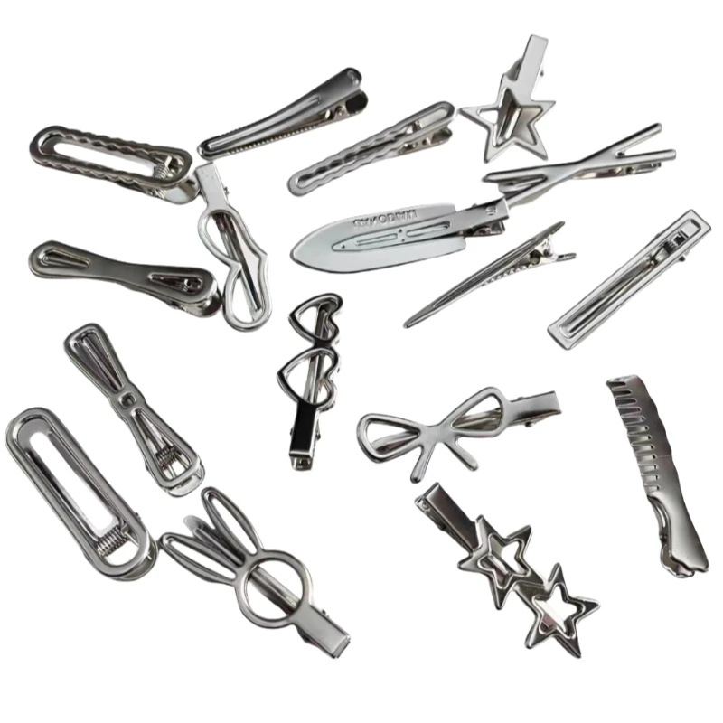 Wholesale New Products Small Silver Hair Clip Summer Hair Clip Personalized Hair Clip