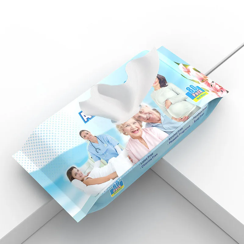 private label personal natural organic moisturising cotton body cleansing wipes individual adult body wet wipes shower wipes