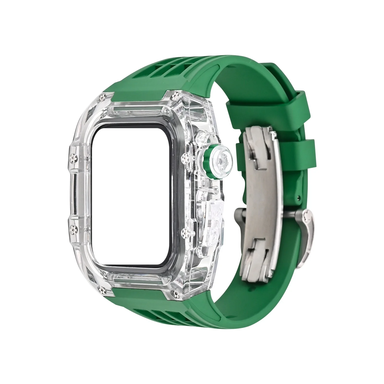 Factory Wholesale Directly Shipping MOD Kit Watchband Luxury Fkm Rubber Straps and Case for Applewatch Band Ultra 2