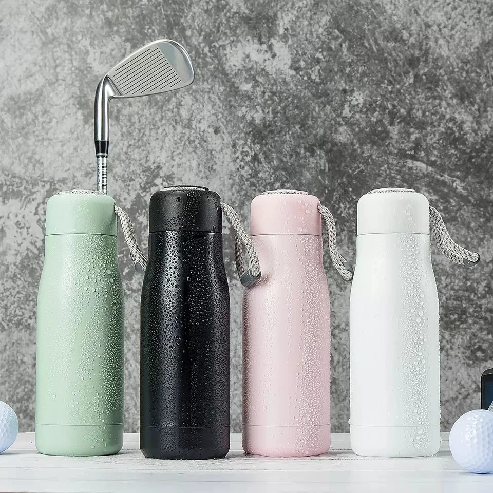 New Stainless Steel Knight Cup Outdoor Sports Portable Rope Insulation Cup