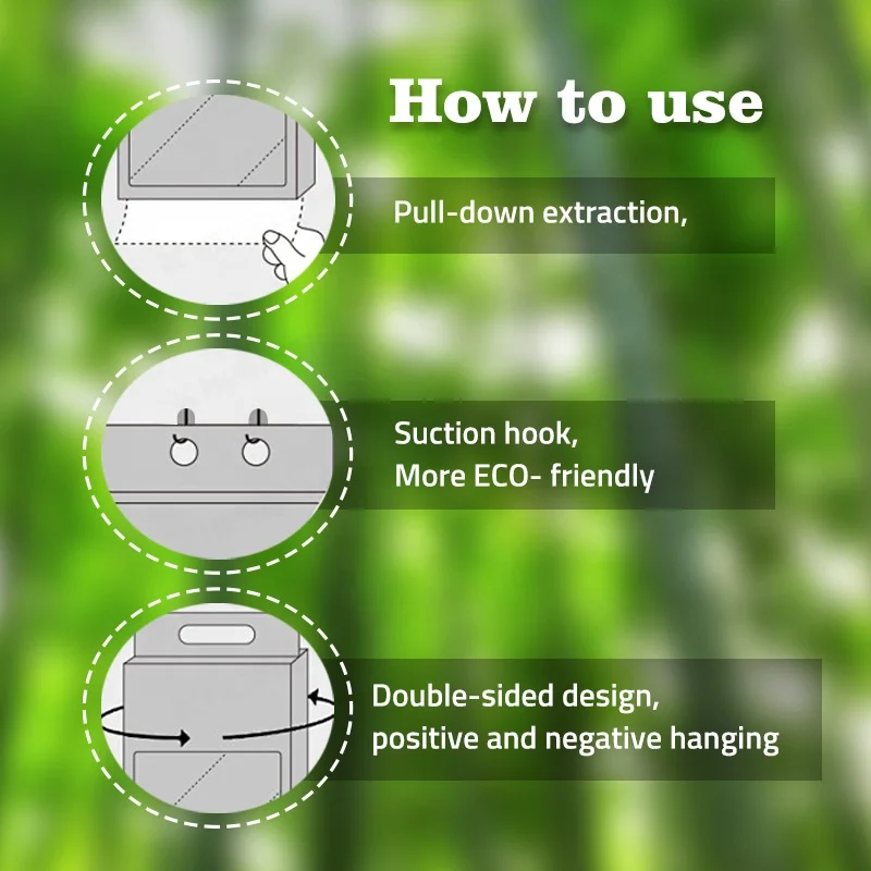 Best Price Facial Tissue 500 Sheets Pocket Facial Tissue 4 Ply Toilet Paper Hanging Bag Wall Hanging Tissue