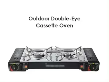 Hot Selling Steel Double Burner Camping Stove Outdoor Gas Stove 2 Burner Camping Butane Gas Cooker Stove