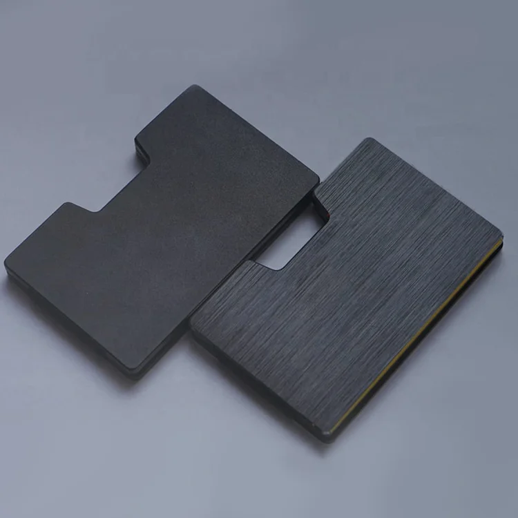 2021 Aluminium Alloy Stainless Steel Money Clip Wallet Blocking Metal Wallet Credit Card Holder RFID Anti-chief Men Wallet