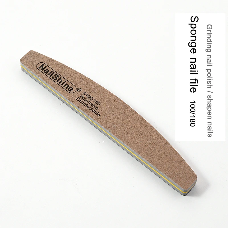 Washable High Elastic Cheap Factory Nail Buffer Custom Logo Buffers Nail File Buff Half Moon