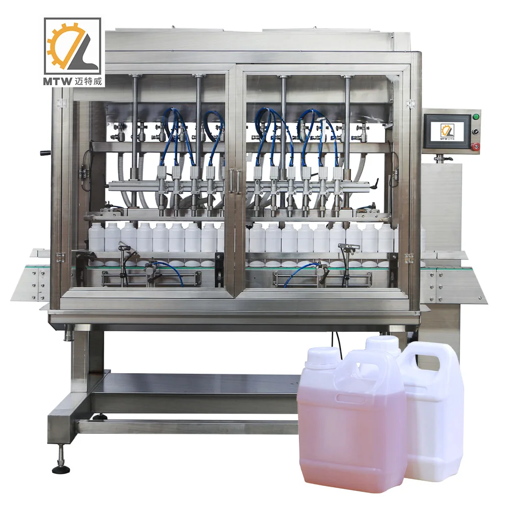 MTW Professional Manufacturer automatic plant fertilizer 8 head overflow bottling filling machine