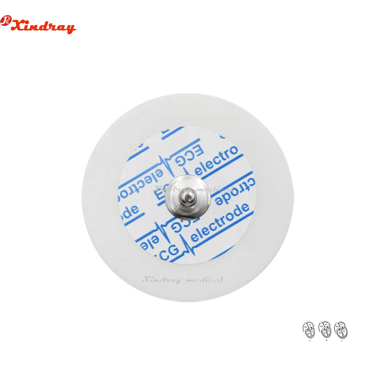 Manufacturer supplier CE certificated fabric backing reusable safety ECG electrode price