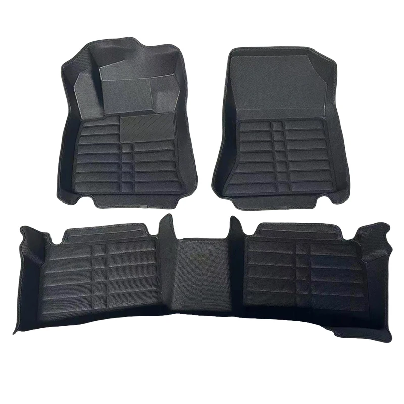 New wholesale low price customized hot sale luxury 5d all-weather waterproof non-slip pvc leather 7d car floor mats