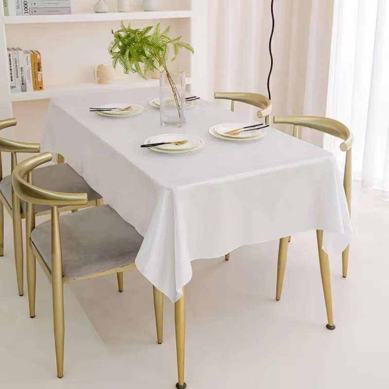 Factory Price Disposable Solid Color Plastic Table Cover Tablecloths For Party Wedding Table Cloth Tablecloth