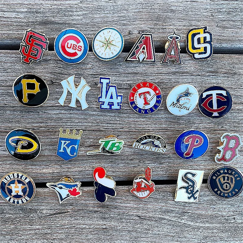 America  Baseball  Major League Baseball Sport Team Badge Pins Enamel Metal Lapel Pin Fans
